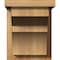 Ekena Millwork Monterey Rough Sawn Corbel w/Backplate, Western Red Cedar, 8"W x 10"D x 10"H COR08X10X10MON01RWR - alternate 3